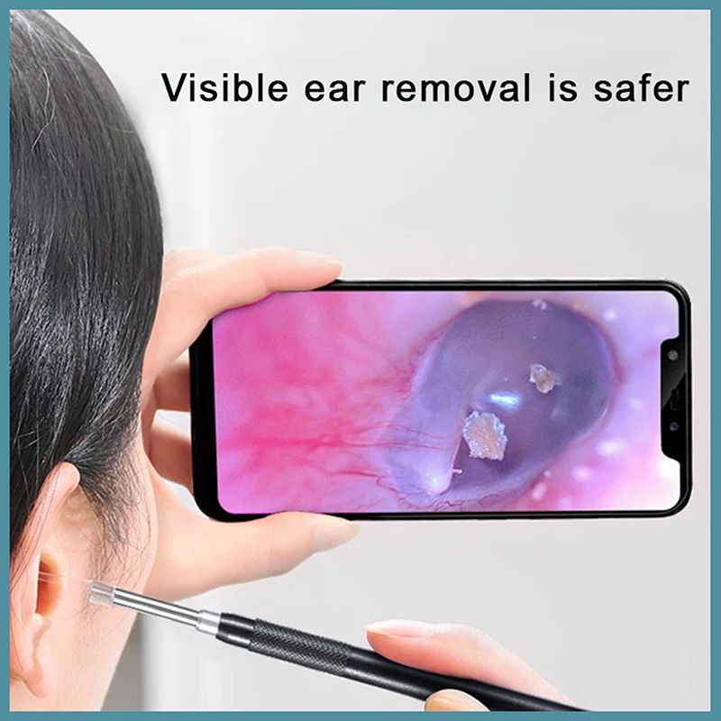 Smart Visual Earpick Endoscope Spoon Ear Cleaner Camera Otoscope Wax Remover Earwax Removal Tool Support Android PC Type-c