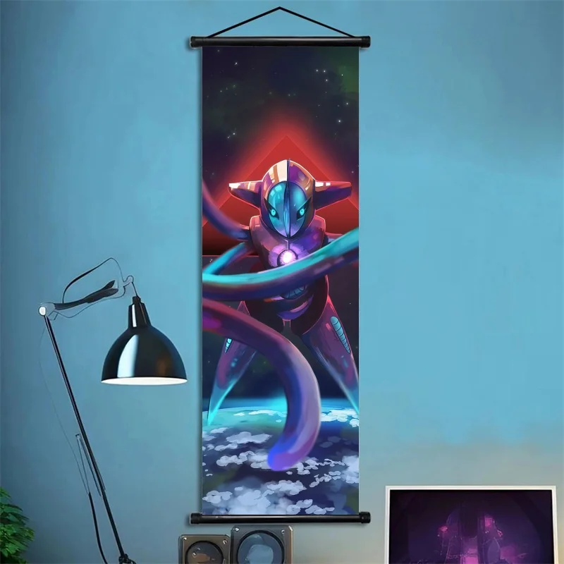 Wykwintne dekoracje z dekoderem Deoxys, wysoka jakość, odkrywają tajemnicę transformacji pokémonów z innych planiet, do dekoracji pokoju z pokémonami.