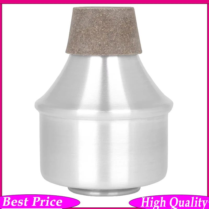 SLADE Aluminum Trumpet Mute Portable Horn Noise Reducer Silvery Brass Silencers Musical Instrument Accessories Part