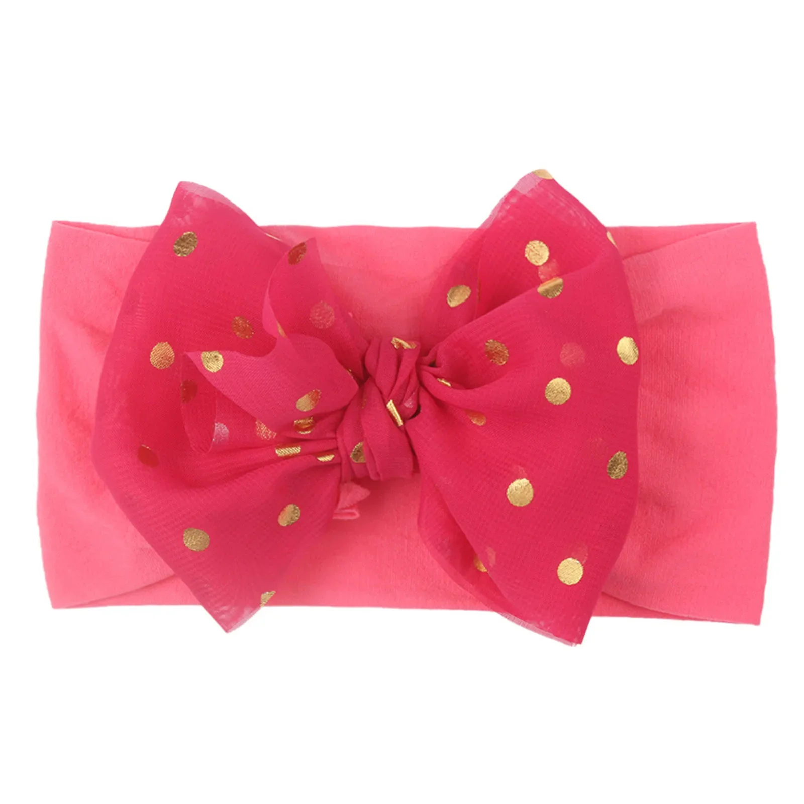 Hairband Dotted Stretch 1pc Girls Baby Headband Headwear Infant Bow Kids Hair Accessories Washable Hair Color Spray Headwear