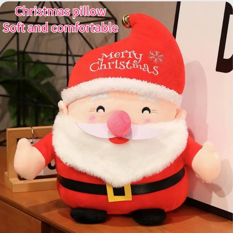 

Cute Milk Plush Doll Air Conditioning Quilt 2-in-1 Christmas Elk Pillow Multifunctional Air Conditioning Blanket Napping Pillows