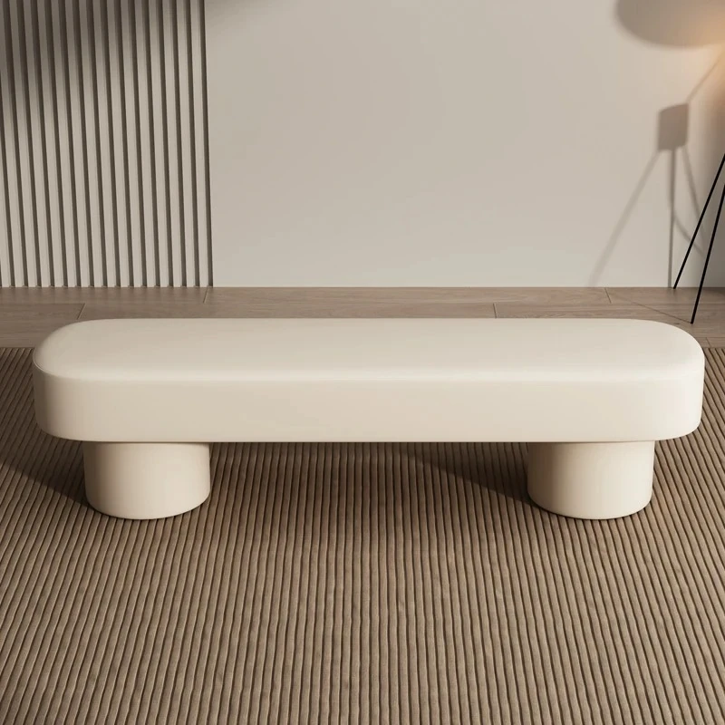Shoe Bench Floor Chair White Pouf Ottoman Bedroom Dressing Foot Stool Waiting Room Muebles Para La Sala Furniture Living Room