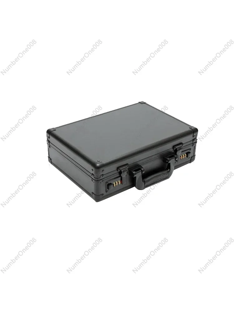 

All Black Aluminum Alloy Multifunctional Suitcase Equipment Password Suitcase Hardware Tools Portable Buckle Box Customization