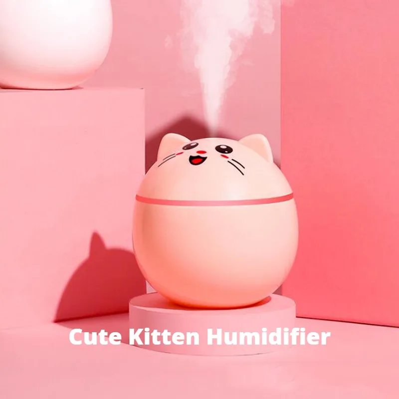 Lucky Cat humidifier mini small USB home office car pregnant women young baby hydration silent big spray