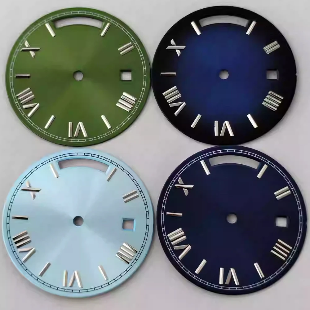 

For 8285 Dial Roman Numeral Silver Nails Watch Face No Luminous Watch Dial 30.8mm for 8285 Movement Modified Accessories