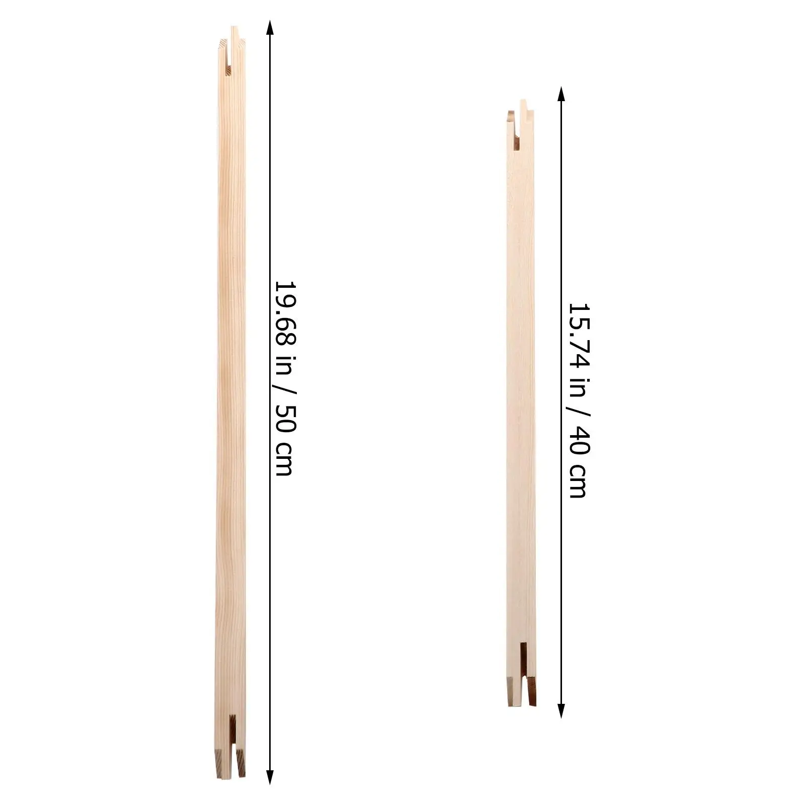8pcs Solid Wood Inner Frame Strips Sturdy Structure DIY Canvas Stretcher Bars Oil Painting Wooden Picture Frames