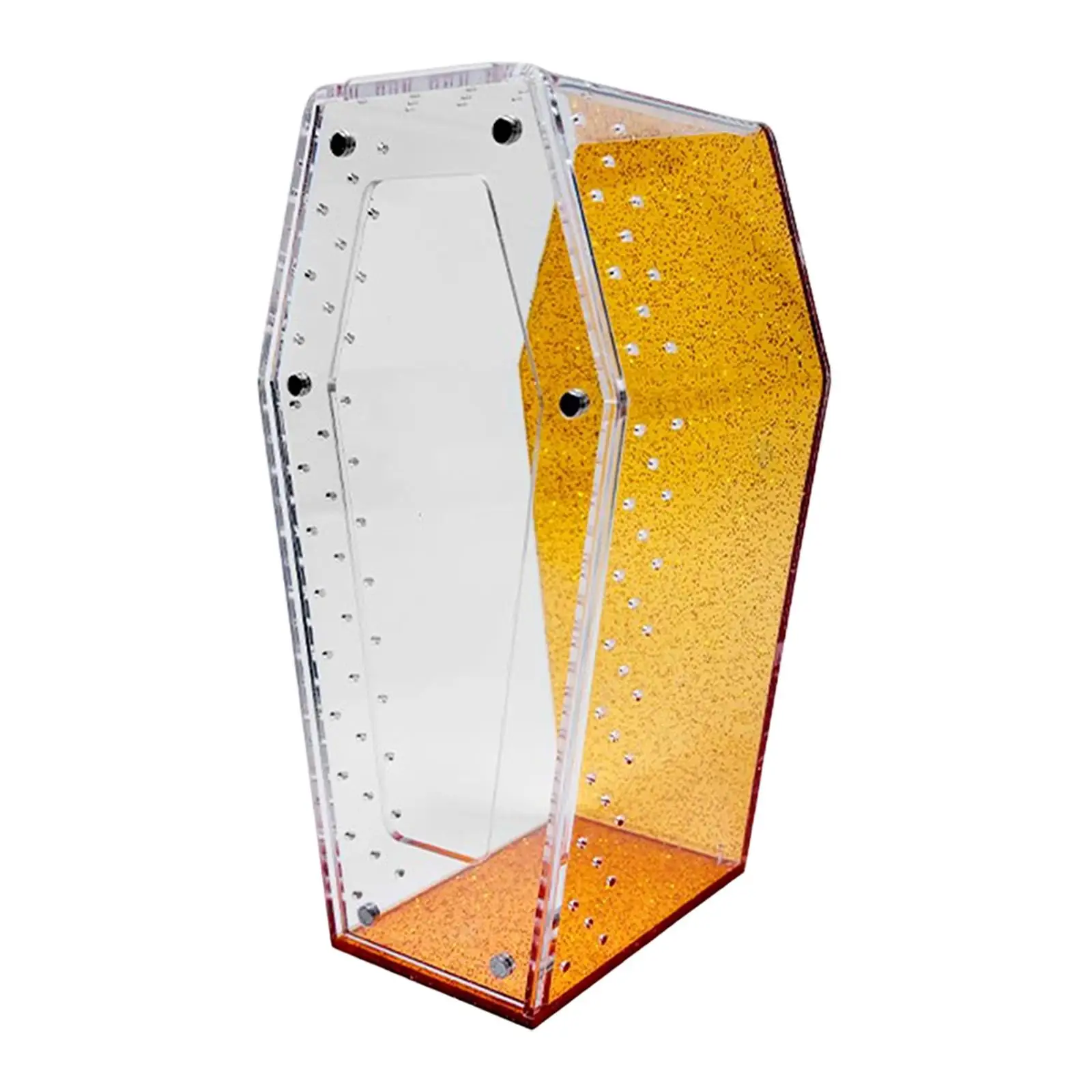 Jumping Spider Enclosure Vivarium Acrylic Reptile Terrarium for Breeding Praying Home Hermit Crab Terrestrial or Arboreal Animal