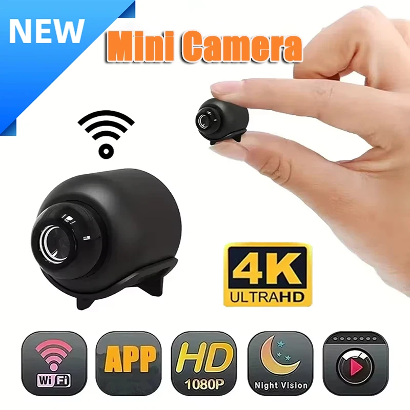 Mini 1080p HD Smart Camera Wireless Surveillance Security Video Cam Night Vision Motion Detect Camcorder Cam Monitor Smart Home