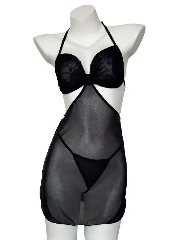 Été pur désir fille Unique évider robe verte fille élégante dos ouvert Sexy fille épicée mode Sexy coréen femmes haut T5H0