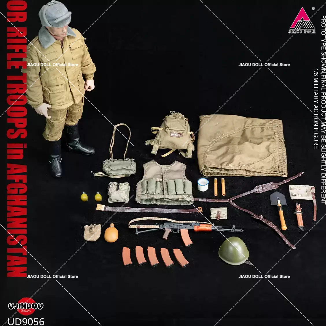 2025 Q4 UJINDOU UD9056 1/6 Ex statuetta di fanteria motorizzata sovietica in set completo afghano 12 '' modello di action figure di soldato maschio