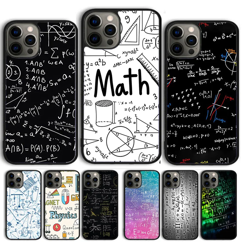 Physics Math Formula Equation Phone Case for iPhone 16 15 SE2020 6 7 8 Plus 13 11 12 14 Mini Pro Max Cover coque fundas Shell