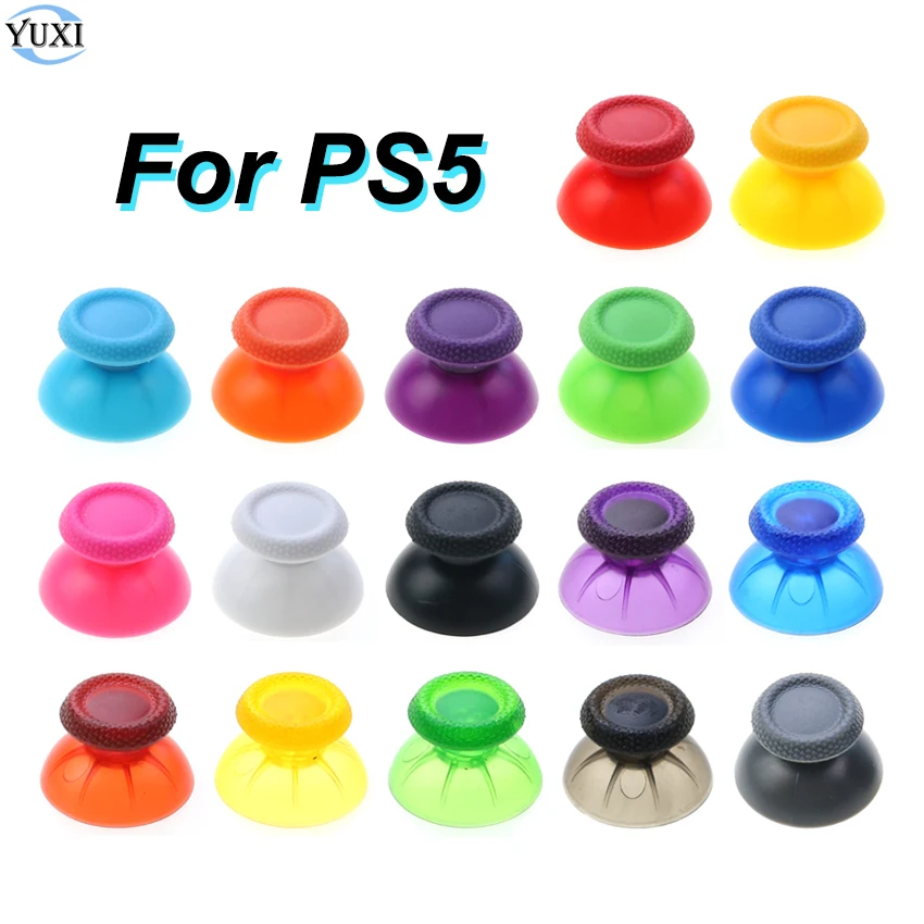 

YuXi 1pc 3D Analog Thumb Stick Joystick Caps For PS5 Controller Thumbstick Grip Cover For P5 Handle Game Accessories