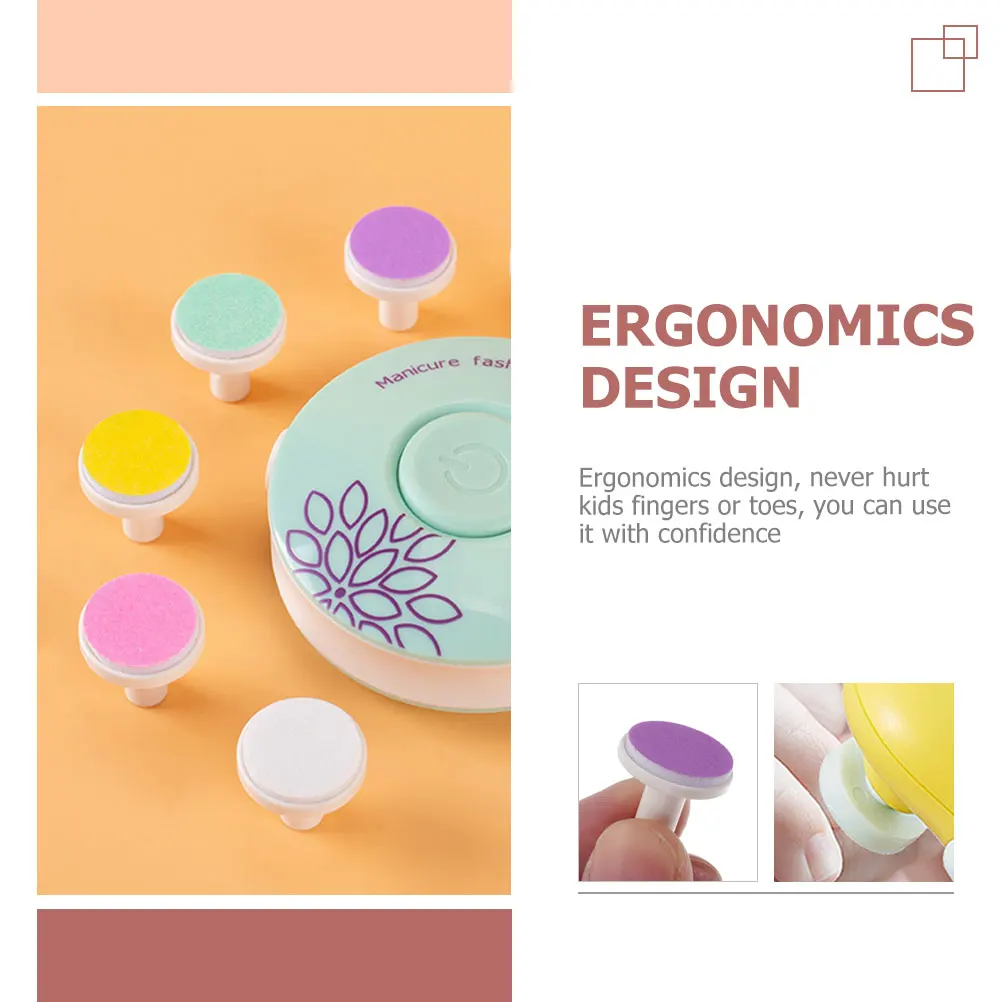 

30 шт., сменные подушечки для детского триммера, электрические шлифовальные головки, эргономичные, безопасные, прочные, милые принадлежности премиум-класса для ребенка