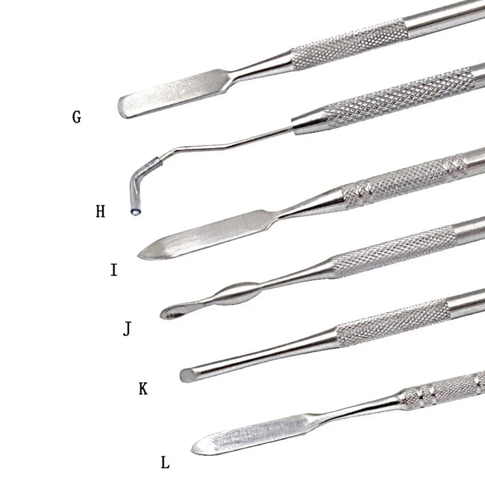 Imagem -04 - Double Ended Dental Wax Carvers Grupo Modelagem Ferramentas de Escultura Dental Picks Polymer Pottery Clay Carving Tool 12 Pcs