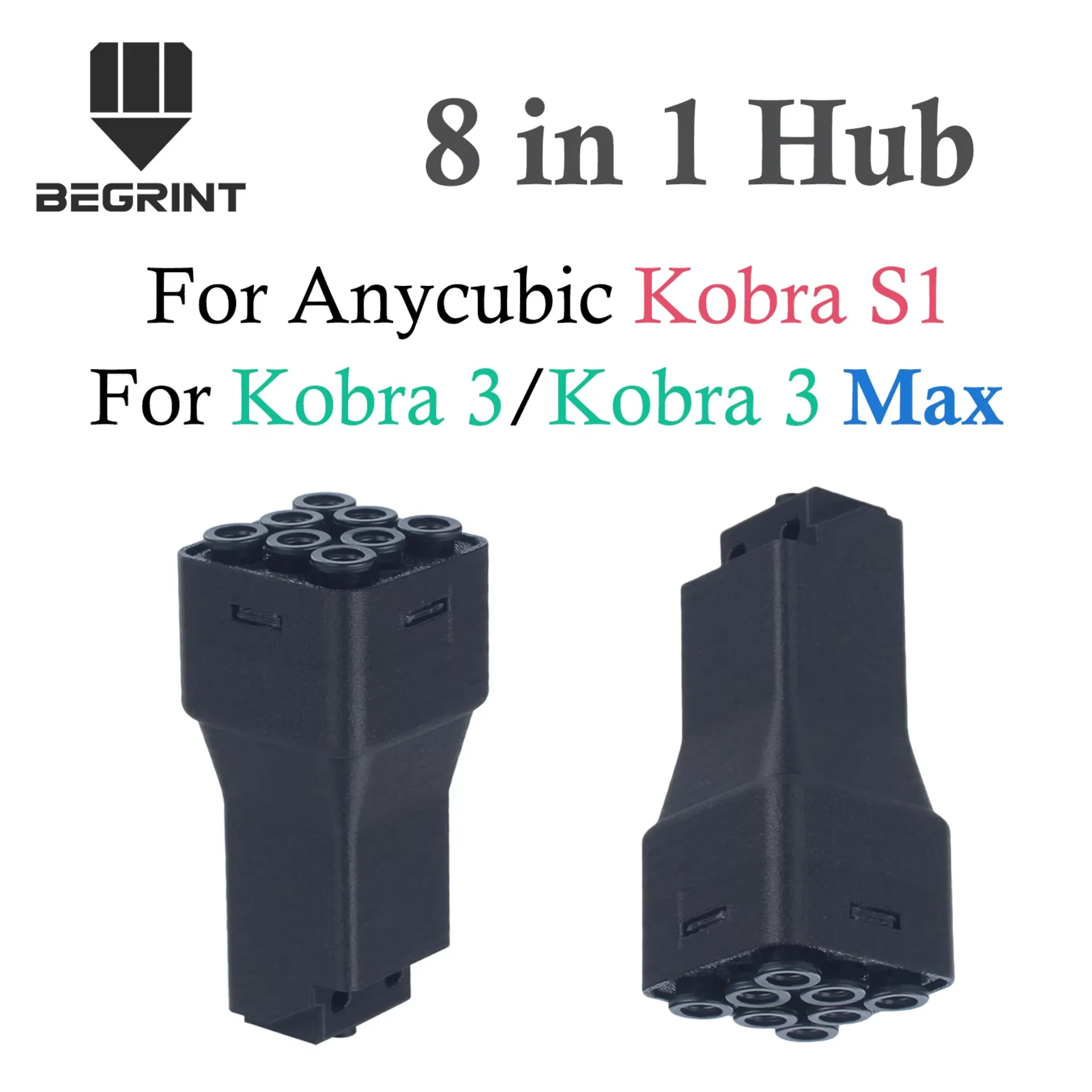 

8-цветная ступица FILAMENT для ANYCUBIC KOBRA 3/Kobra 3 MAX/Kobra S1, ступица 8 в 1, детали 3D-принтера
