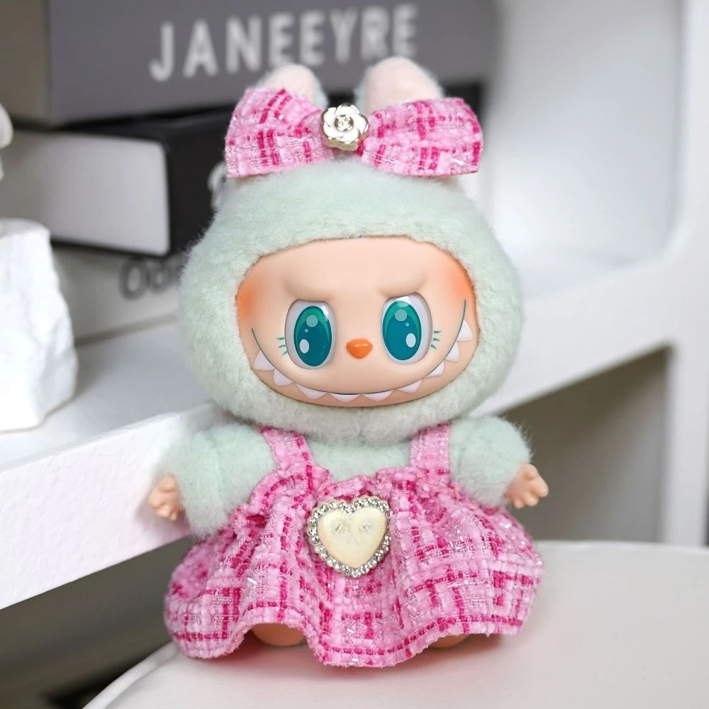 Ropa de muñeca de 17cm para Labubu, accesorios de traje de monstruo, ropa DIY, regalo para niños, dulce princesa, vestido de alta calidad V1 V2 V3