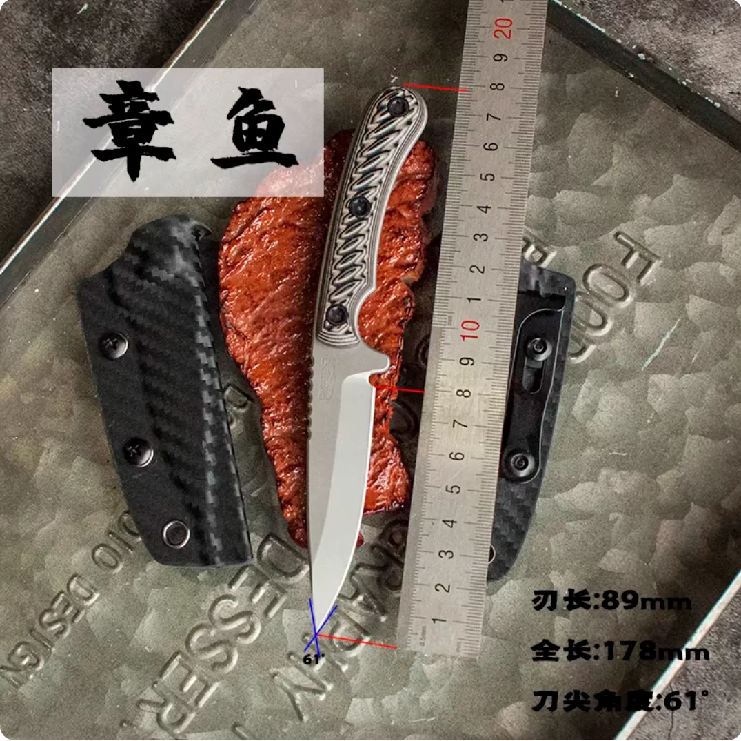 

Нож PSRK 14C28N или M390, лезвие G10, фиксированный нож, уличный походный нож, инструмент для выживания, тактический нож, универсальный инструмент EDC