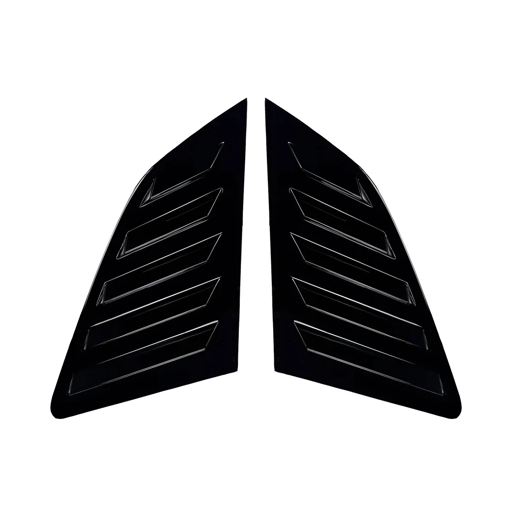 Car Rear Window Shutter Cover Trim For Audi A3 S3 8V Hatchback 2014 2015 2016 2017 2018 2019 2020 Glossy black/Carbon Fiber look
