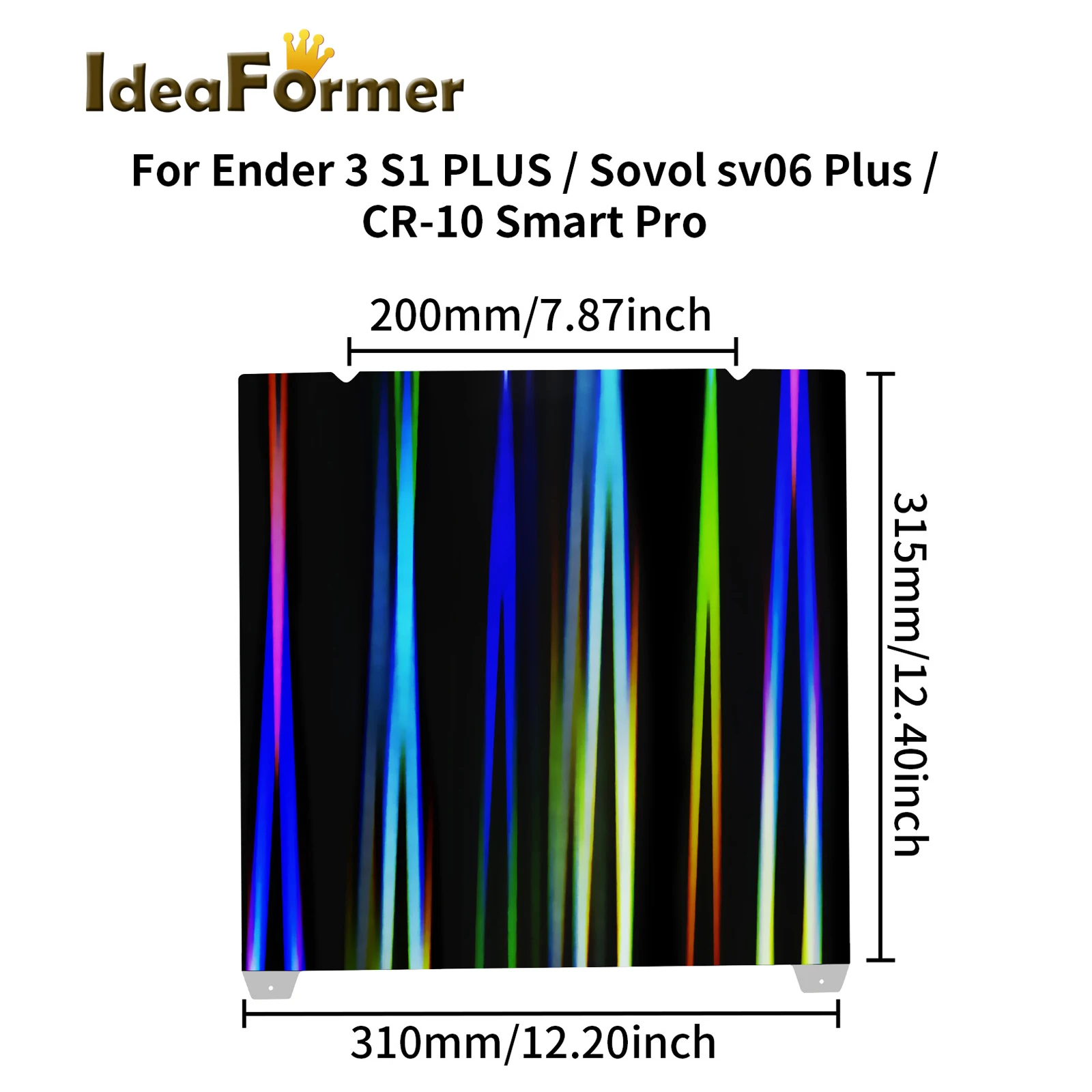 H1H بناء لوحة K1 ماكس ل Creality K1 235x235 310x315 مللي متر المغناطيسي مزدوجة الجانب فانتوم ضوء الصلب ورقة H1H ل أندر 3 5 S1/Pro #3