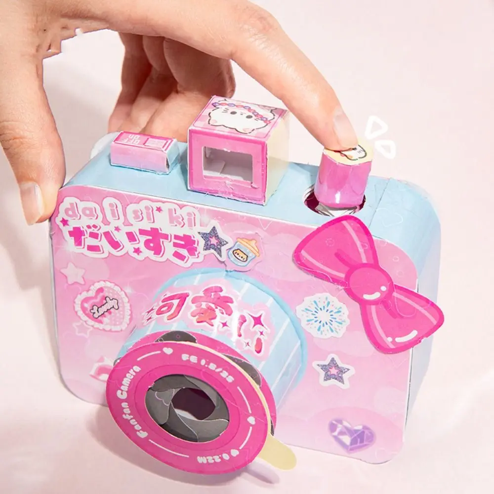 New Design DIY Dress up Toy Crop Free Puzzle Style Handmade Diy Toys Camera Handmade Craft Sticker Games Quiet Book