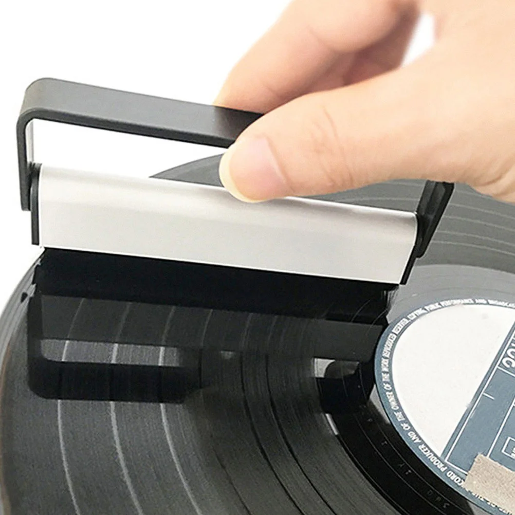 2 قطعة أداة تنظيف سجل الفينيل تصميم مدمج لسهولة تخزين سجل صيانة ملحقات عدة فونو منتج العناية بالتنظيف