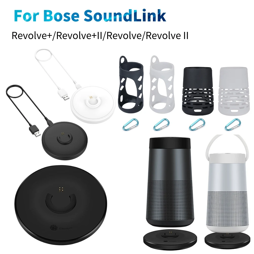Base de carga USB para altavoz, accesorios para Bose SoundLink Revolve +/+ II Revolve, Bose SoundLink Revolve II