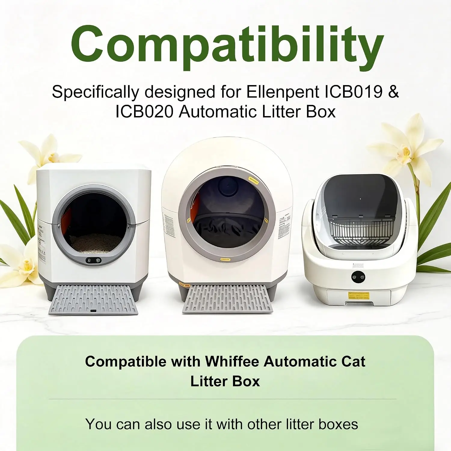 3 Packs Deodorizer Odor Odor Eliminator Replacement for Automatic Self Cleaning Cat Litter Box