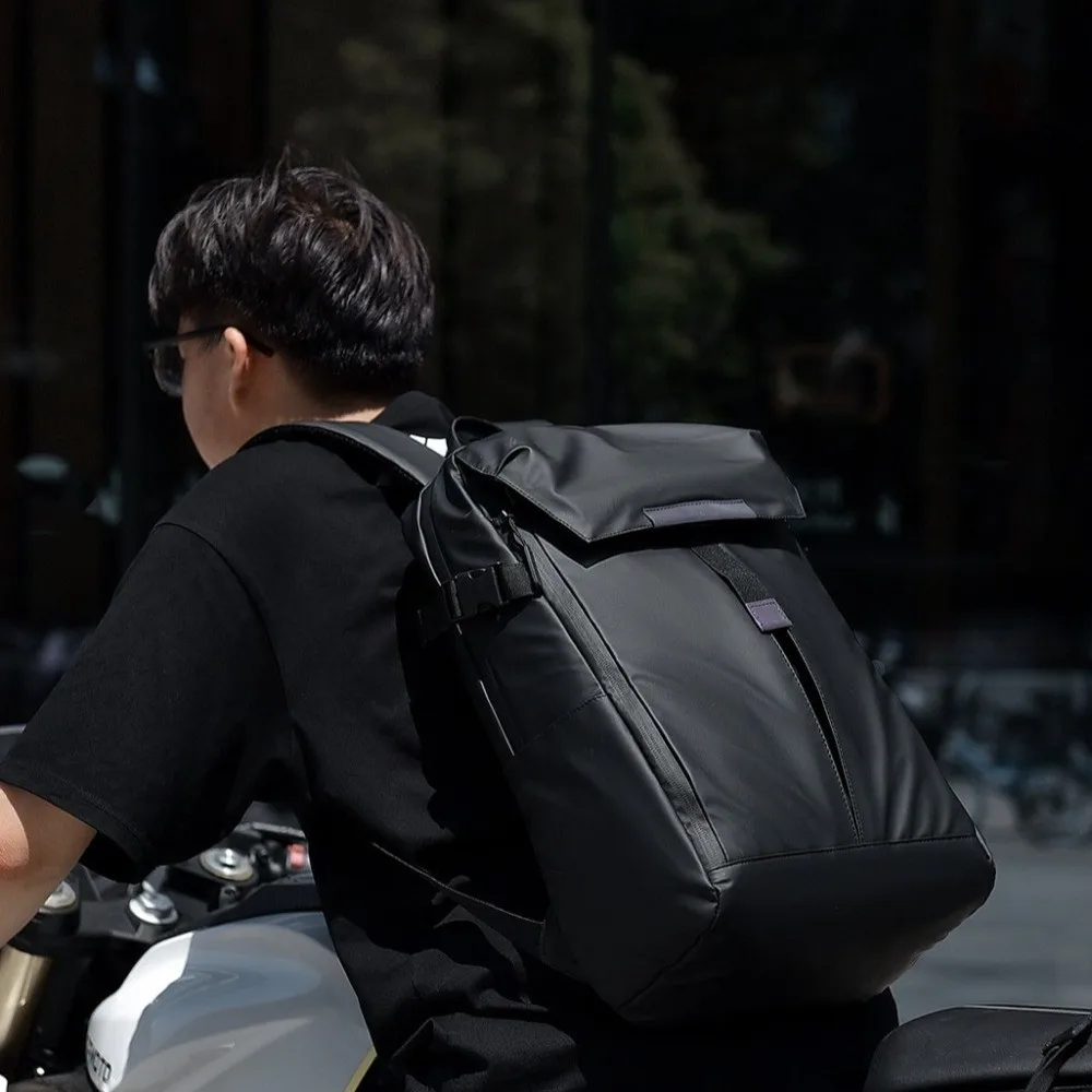 حقيبة ظهر فاخرة للسفر مقاومة للماء وخفيفة الوزن وقابلة للتوسيع للكمبيوتر المحمول بسعة كبيرة وحقيبة ظهر مدرسية متعددة الجيوب حقيبة رياضية