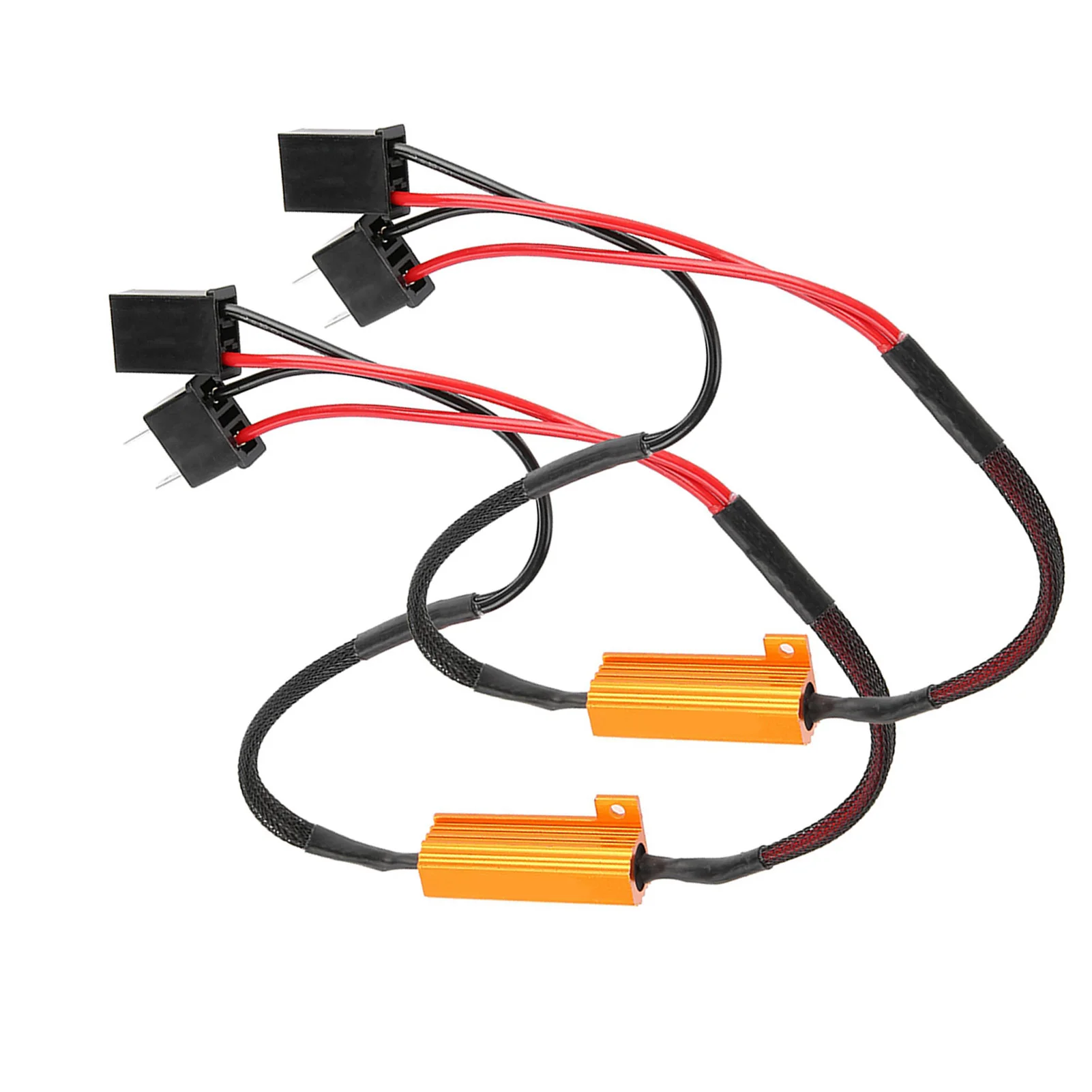 Load resistor decoder for automotive LEDs suitable for H7 headlight anti-flicker fault- load resistor wiring