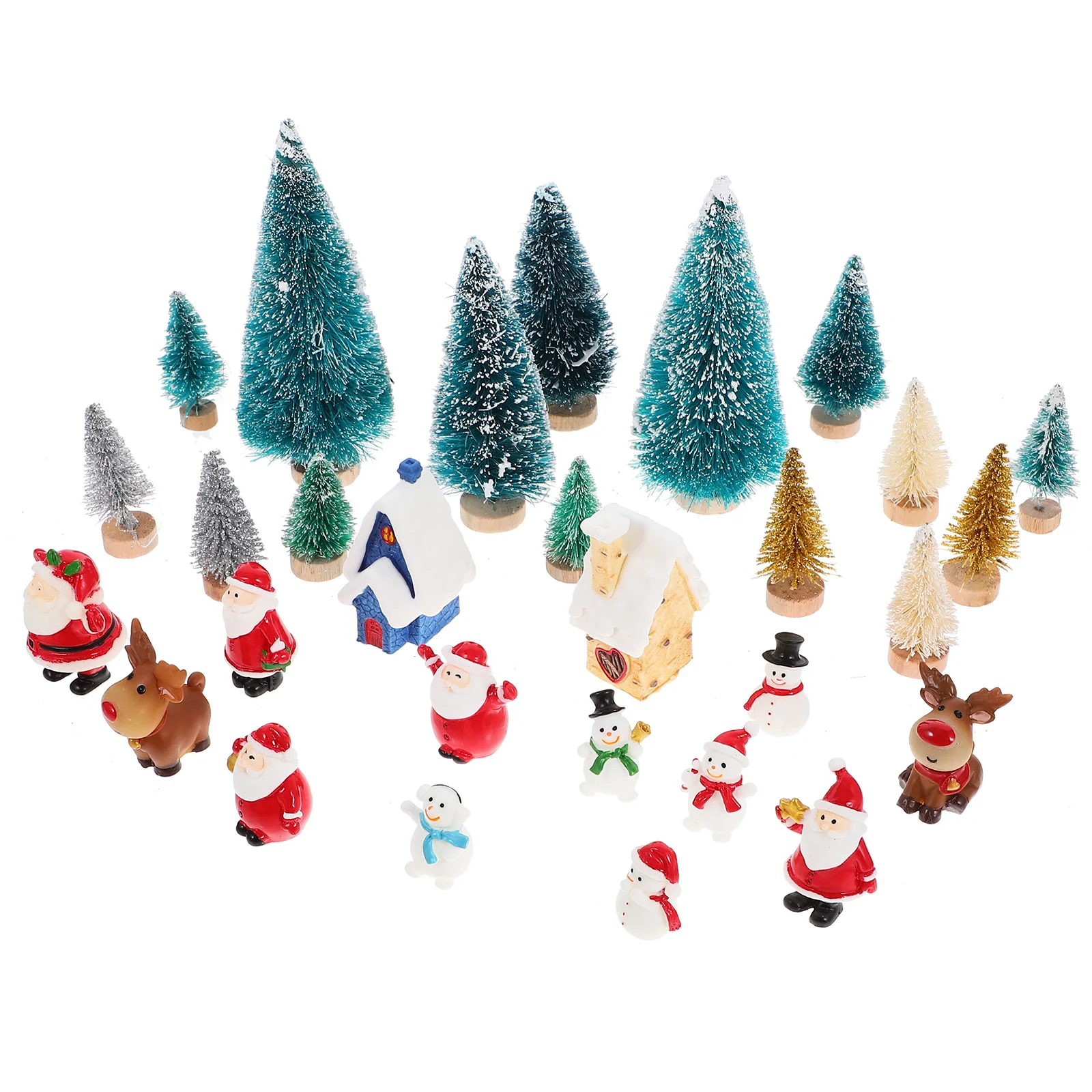 Christmas Miniatures Figurines House Decoration Cake Decorations Animal for DIY Tree Dollhouse Trim