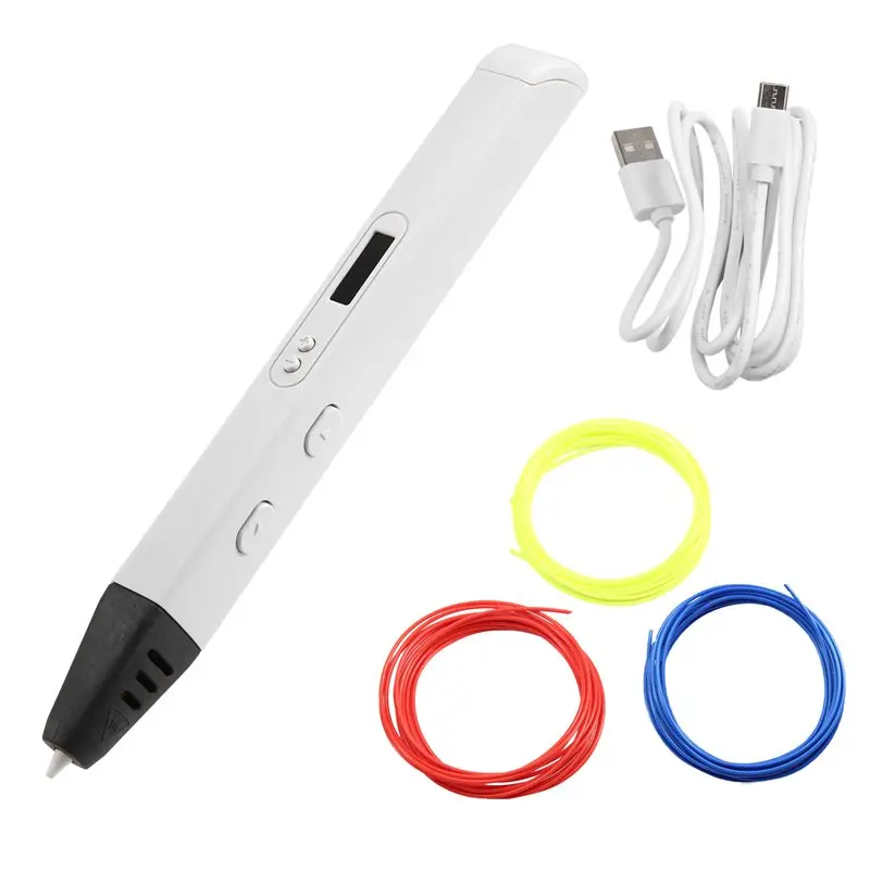 

A13E-RP800A 3D Pen With PLA Filament Scribble Pen OLED Display, 3D Printing For Kids Doodling DIY Christmas Gift Creation