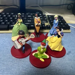 1Piece 6-9cm Disney, Peter Pan, Frozen, Princess Elsa, Frog Princess, Snow White Ornament Christmas gifts