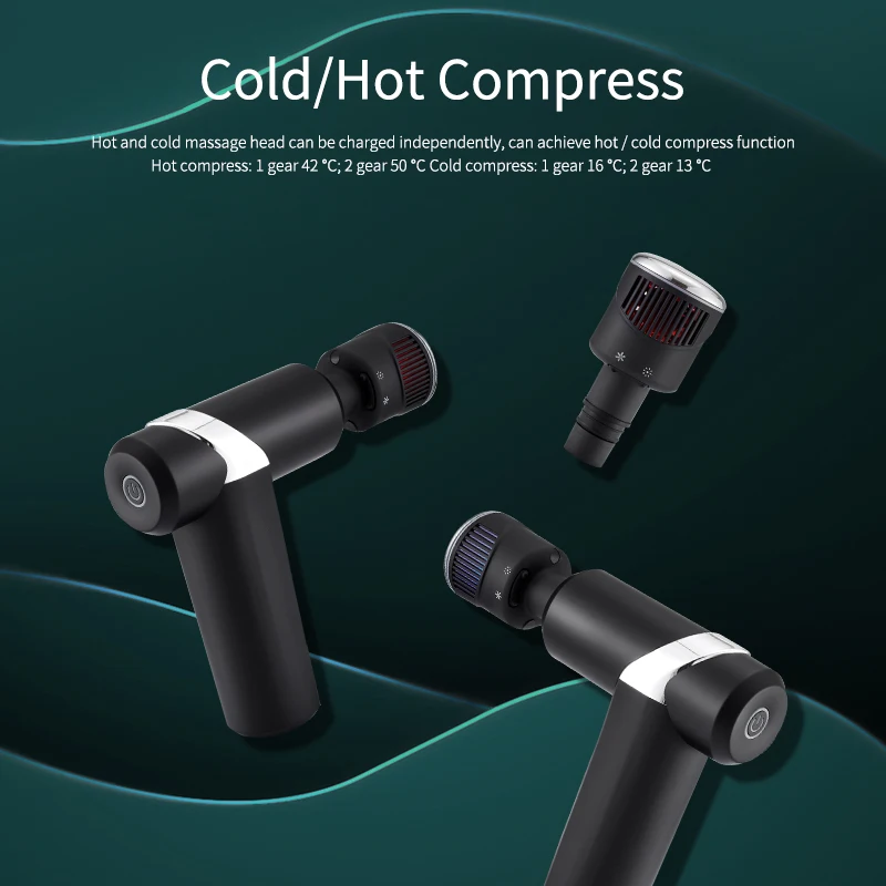 New Design Portable Multifunction Deep Muscle Heat&cool Massager Gun Compact Mini Heat Cold Massage Gun