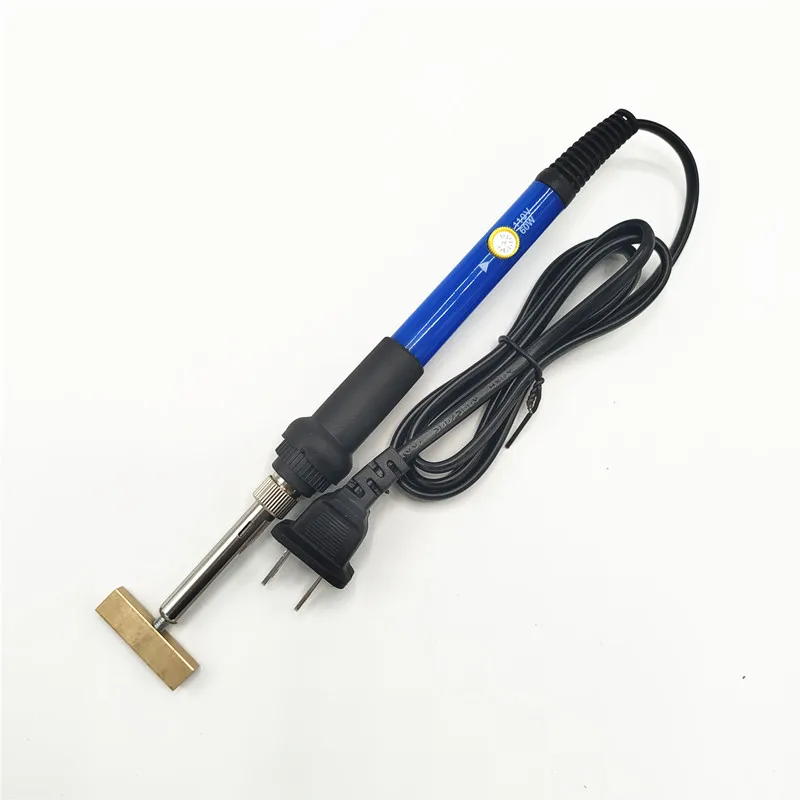 60W internally heated constant temperature adjustable hot piezoelectric soldering iron flat wire welding tool