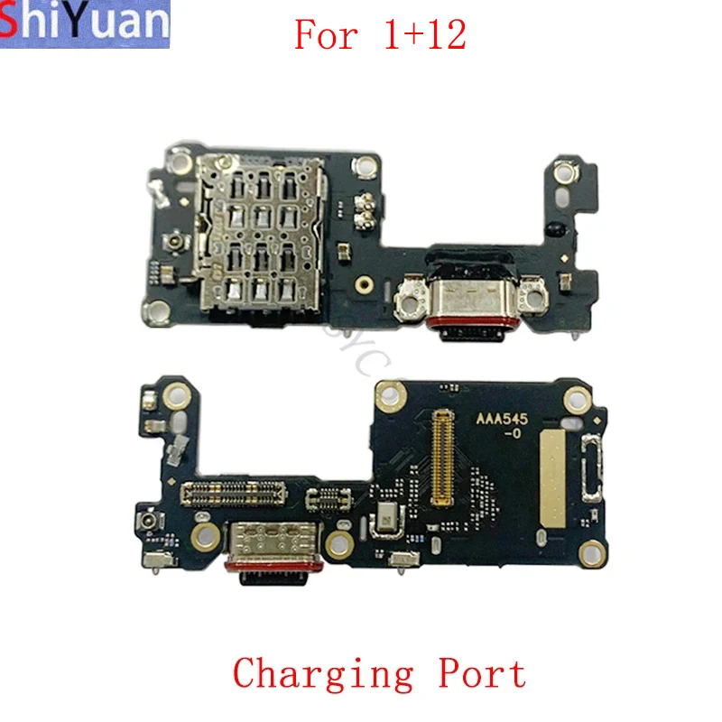

Плата разъема USB-порта для зарядки с гибким кабелем для iPhone 12/12R, со слотом для SIM-карты, запасные части