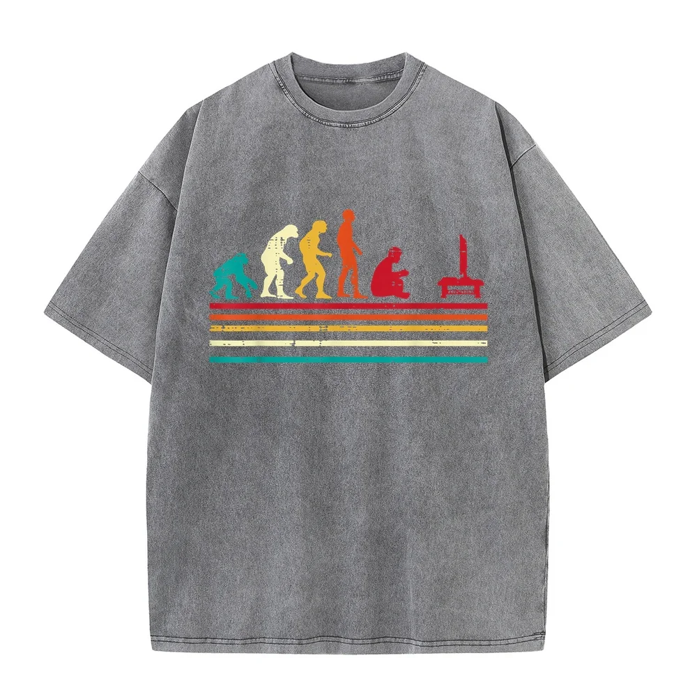 Human Evolution Video Gaming Retro Gamer Men Boys Kids Teens T-Shirt Man Designer Clothes ملابس Tops New Arrival Goods Graphic