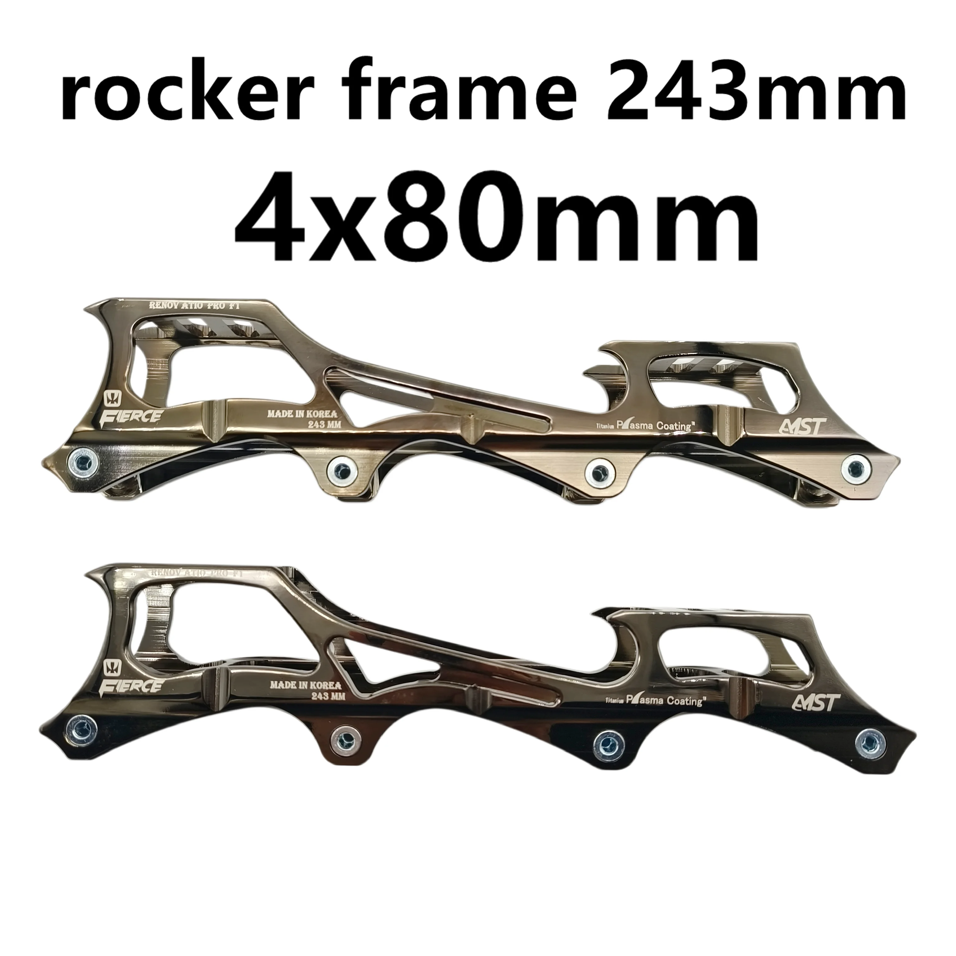 skate frame rocker frame 243mm 4x80mm including axles
