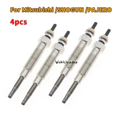 4 Pcs/Set Diesel Heater Glow Plugs For Mitsubishi /SHOGUN /PAJERO /2.8 /4M40T/4M40/GP5501/Gp7554/PM165 Modification Accessories