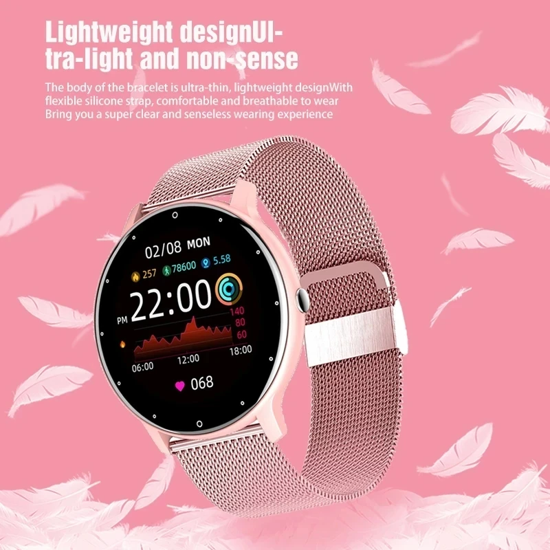 2024 uomini Smart Watch Ladies HD Full Touch sport Fitness Watch impermeabile per Android IOS Call promemoria Smartwatch femminile