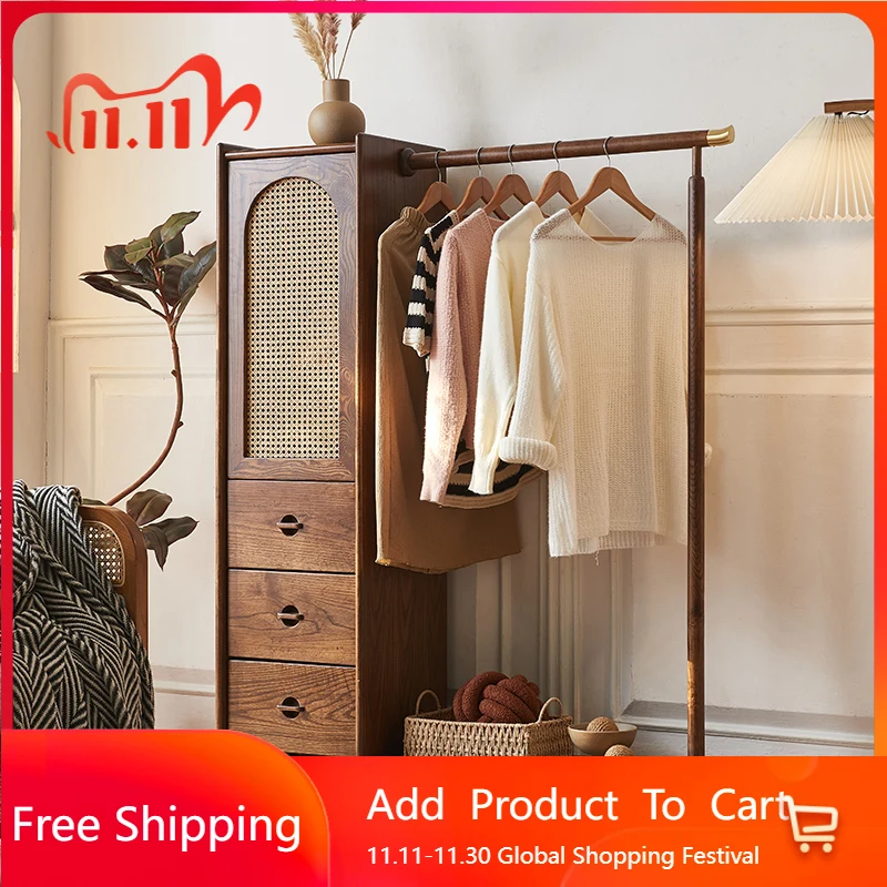 

Display Floor Coat Racks Living Room Wooden Storage Standing Clothes Space Saving Open Coat Racks Luxury Perchero Home Furniture