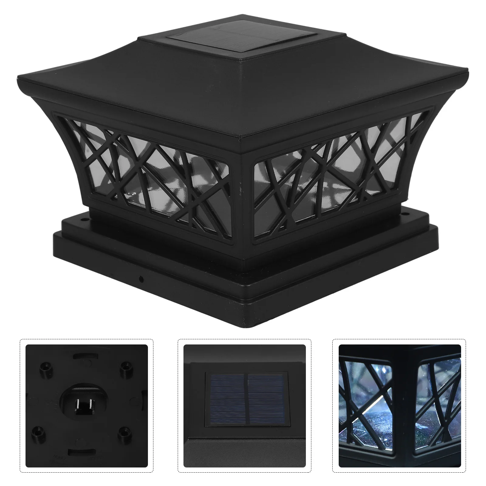 

Solar Fence LED Post Light Outdoor Solar Deck Lamp Post Light Garden Decoration Fence Lights Outdoor Column Lights