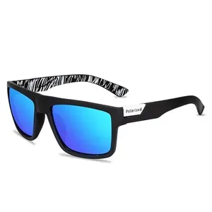 Vintage Square Polarisierte Sonnenbrille für Männer und Frauen, Fahren, Angeln, Luxusmarke, Designer -Sonnenbrille, Fahrerbrille, Mode, UV400 6 Hauptverkaufsretangulargläser - №5