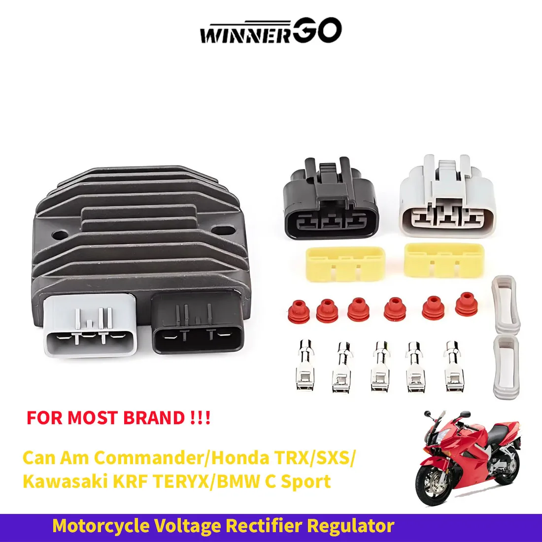 Motorcycle MOSFET Regulator Rectifier For Can Am Commander Honda TRX/SXS Kawasaki KRF TERYX BMW C Sport With Terminal Tool Kit