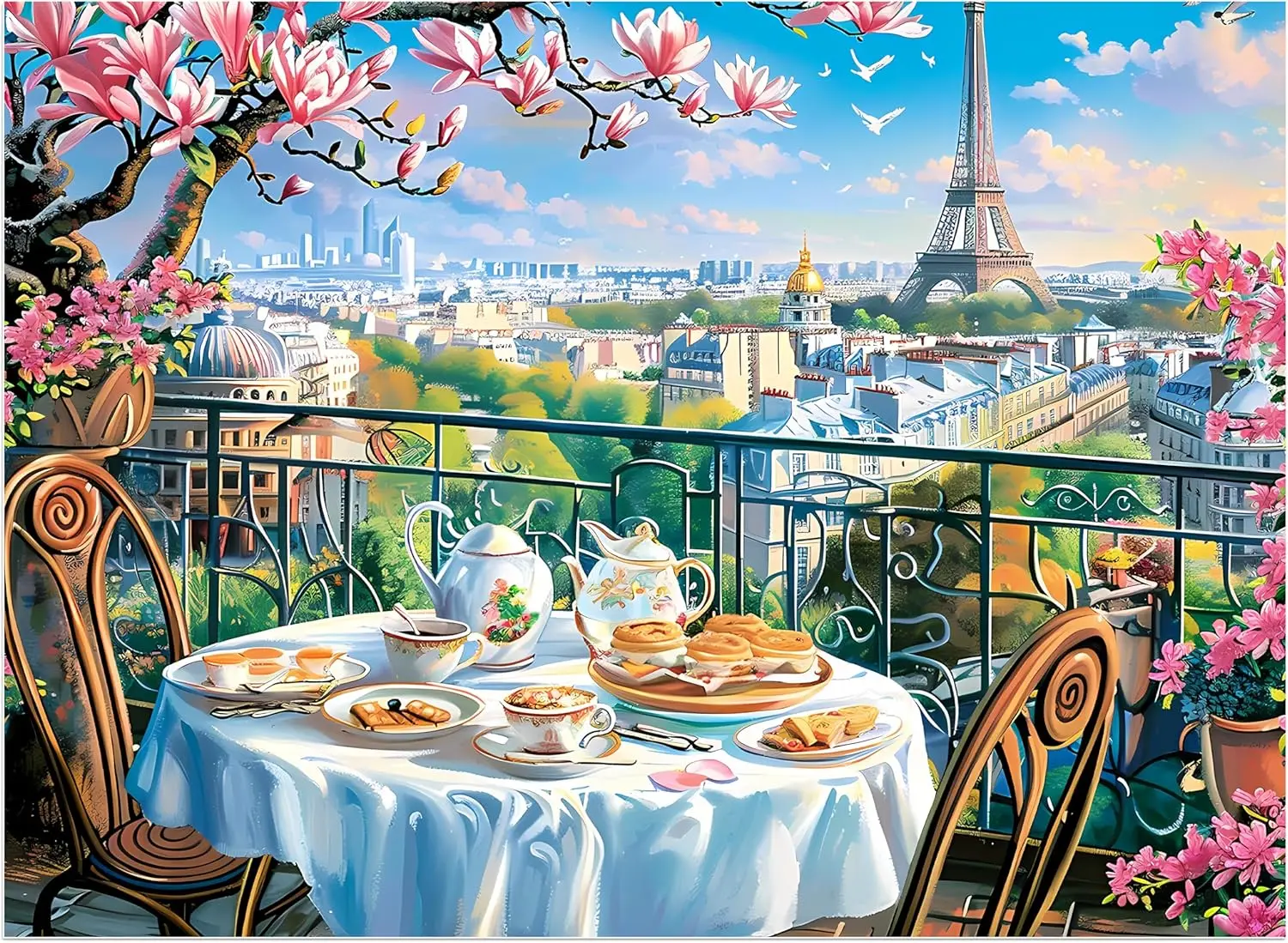 150/300/500/1000 Pieces Puzzles for Adult Train Jigsaw Puzzles DIY Challenging Game Decompression Toy Educational Gift