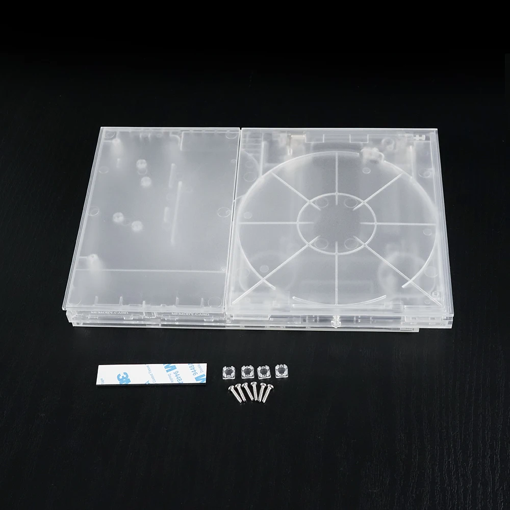 Capa protetora para console PS2, capa de substituição branca transparente para modelos Sony Playstation Slim 7000x 9000x