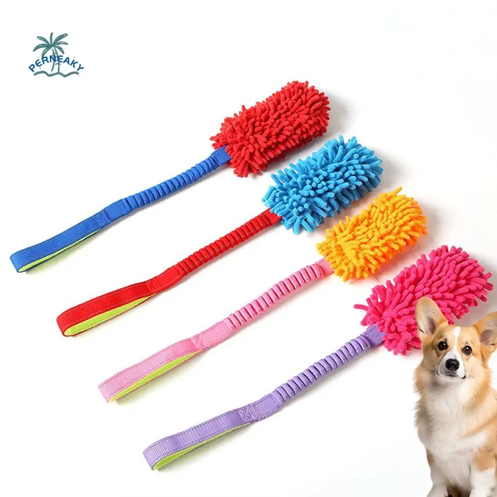 

Puppy Gnaw Toy Colorful Pet Chew Toy Funny Plush Dog Interactive Toy Cute Grind Teeth Toy Cleaning Teeth