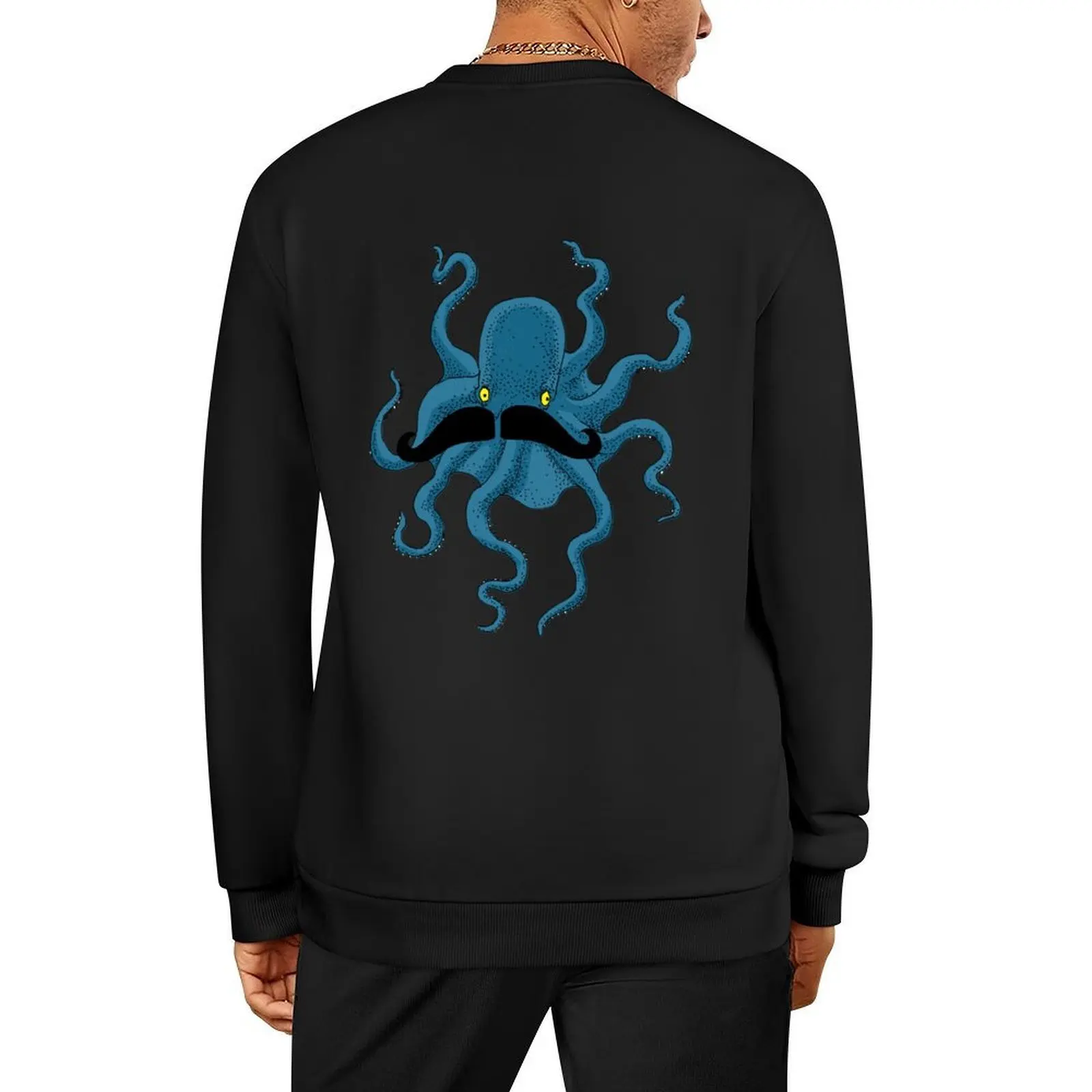 

Octopus with a Mustache Pullover korean clothes men's coat fashion men mens designer clothes new in sweatshirts