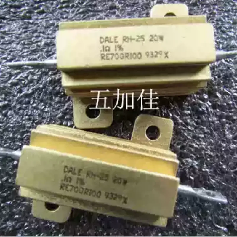 3-10pcs 0.1 Ω 0.1R RH-25 1% 20W brand new imported aluminum shell resistor