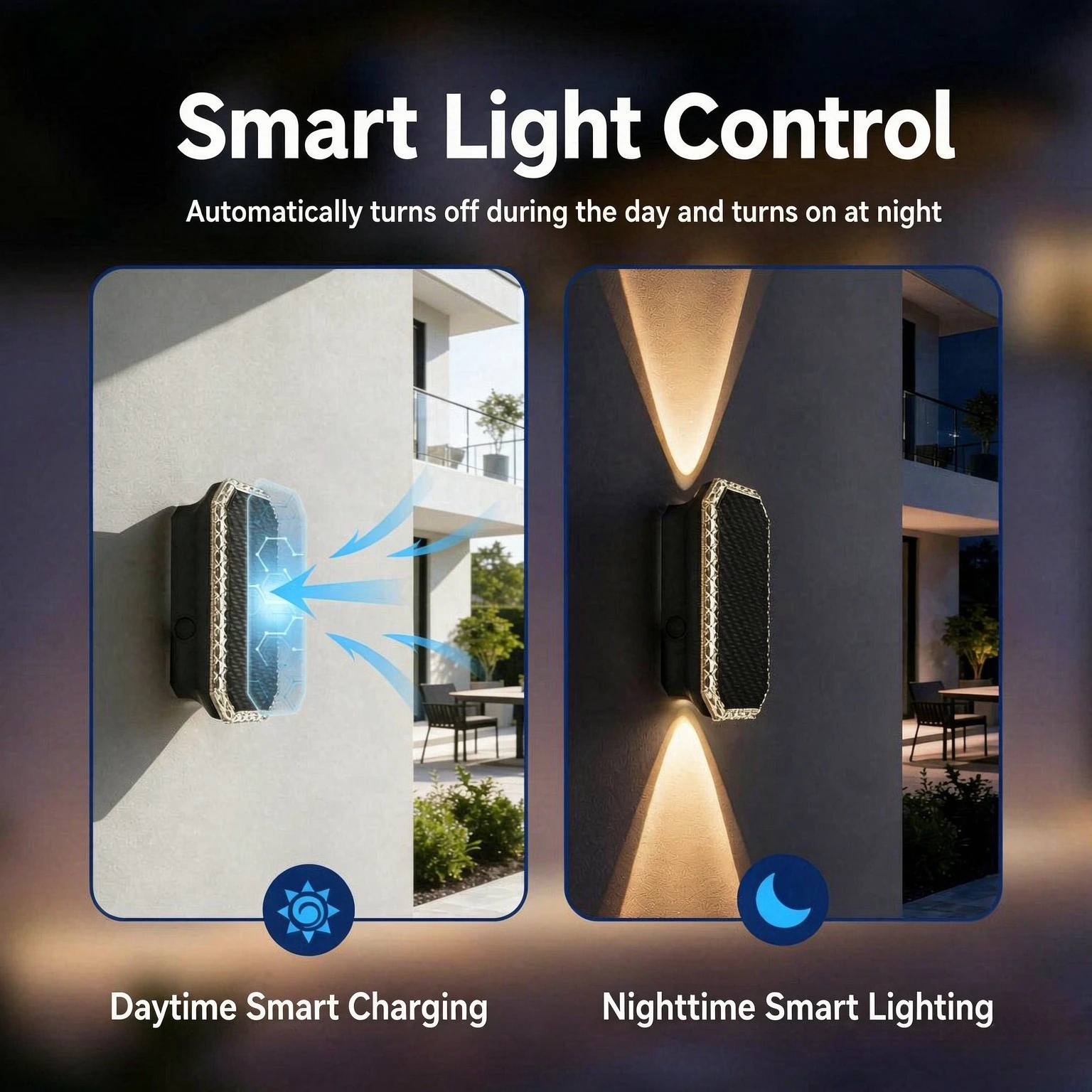 Solar RGBW Wall Washer Light IP65 Waterproof Rainbow Ambient Spotlight Villa Courtyard Garden Outdoor Decor Lamp