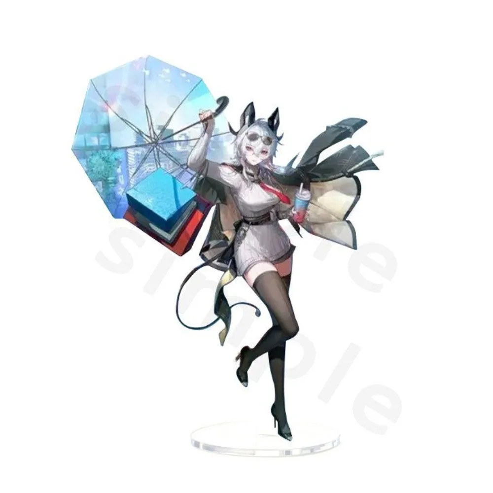 Wuthering Waves Zani Hold An Umbrella Acrylic Plaque Anime Game Peripheral Standing Sign Model Plate Desk Ornamnets Cosplay Toys